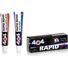 404 Plastik Çelik Rapid Bond Hızlı Yapıştırıcı 16GR - Şeffaf