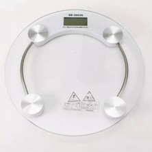 Epilons 150 Kg Kapasiteli Yuvarlak Şeffaf Dijital Banyo Cam Baskül Terazi Tartı