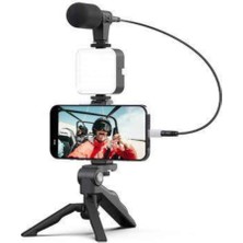 Epilons Video Making Kit Telefon Tutucu Vlog Video Mini Led Işıklı