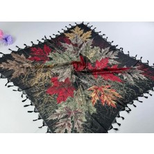 Beyce Cotton Sökme Boncuklu  Desenli Tülbent 06438-05
