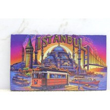 Elektronikçim Ahşap Istanbul Temalı Magnet - Model 9