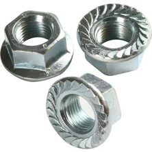 Altıköşe Flanşlı Somun M8 - 100 Adet
