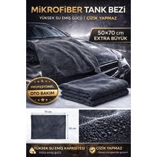 Elvera Mikrofiber Tank Bezi 50×80 cm – Extra Büyük, Yüksek Emiş Gücü, Çizik Yapmaz