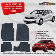 Kia Rio Paspas Araca Özel SEDAN / HB 2011 - 2016 Arası BOSSE 3D Havuzlu Oto Paspas
