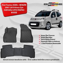 Bosse Fiat Fiorino Paspas Araca Özel Dizel / Benzinli 2007 - 2019 Paspas 3D Havuzlu Paspas