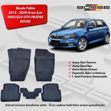 Skoda Fabia Paspas Araca Özel 2015 2020 BOSSE 3D Havuzlu Oto Paspas