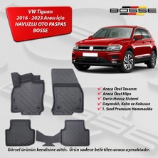 VW Tiguan Paspas Araca Özel 2016 - 2023 BOSSE 3D Havuzlu Oto Paspas