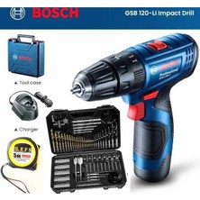 Bosch Güçlü Darbeli Matkap ve Uç Seti ile Profesyonel Vidalama ve Ölçüm
