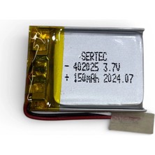Freedom Storee Sertec 402025 3.7V 150 Mah Li-Polymer Pil (DEVRELI/1.5A)