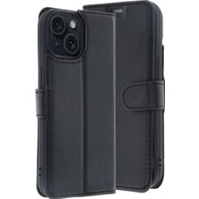 Freedom Storee Apple Iphone 15 Trend S Plus Kapaklı Kılıf - Siyah