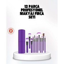 Midas Toptan Home Kusursuz Makyaj Için 12 Parça Profesyonel Fırça Seti Taşınabilir Kutu Hediyeli