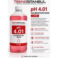 Tekno İstanbul pH 4.01 Kalibrasyon Sıvısı 1 Litre