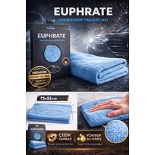 Euphrate Mikrofiber Kurulama Bezi – 75×55 cm | Büyük Boy, Çizik Yapmaz Çifttaraflı