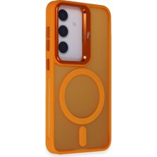Freedom Storee Joko Samsung Galaxy S24 Plus Flet Lens Magsafe Kapak - Turuncu