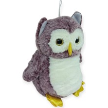 Sevimli Peluş Baykuş 25 cm - Mor (Lisinya)