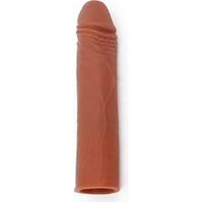Saklı Sepet Ten Renginde 17cm Penis Kılıfı