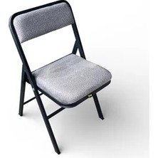 Vivense Hey Katlanır Mutfak Kamp Sandalyesi, Açık Gri, Puffy