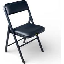 Vivense Hey Katlanır Mutfak Kamp Sandalyesi, Siyah, Deri