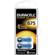 Go İthalat DURACELL 675 İŞİTME CİHAZ KULAK PİLİ 6 PARÇA  1 KUTU