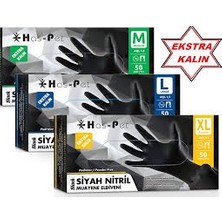 Has-Pet Ekstra Dayanıklı Pudrasız Nitril Eldiven 50 Li Paket x 10 Paket/kutu