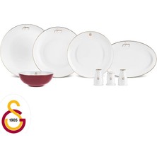Karaca x Galatasaray Lisanslı Elegance Bone Gold 53 Parça 12 Kişilik Yemek Takımı