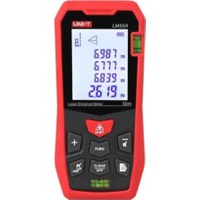 PremiumPort 50 Metre Lazer Metre Çift Su Terazili Hafızalı, Hassas Ölçüm Aleti