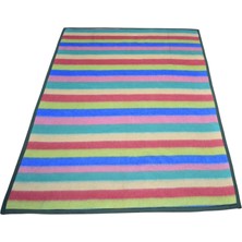 Zehra Abla Halı El Dokuma Benzersiz Tasarım Yün Battaniyesi Kilim 7260