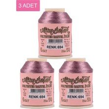 Just Cheap Store 3 Adet Altınbaşak Oya ve Dantel Ipi 20 gr - Royaleks - No: 694