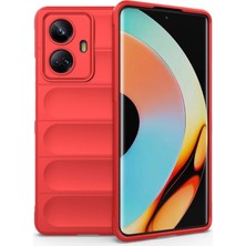 Magicool Realme 10 Pro 5g Kılıf Optimum Silikon - Kırmızı