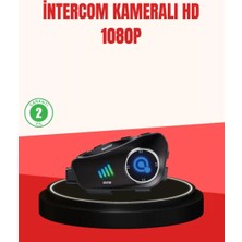Midas Toptan Home Q28 Kameralı Motosiklet Kask Kulaklık Bluetooth 5.3 Su Geçirmez 1080P Hd