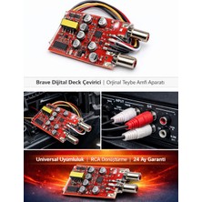 Brave Dijital Deck Çevirici + Orjinal  OEM Teybe Profesyonel Amfi Aparatı + Yerli Üretim