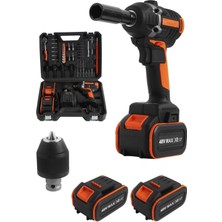 PremiumPort Maxstar Çok Işlevli 48V 5AH Çift Akülü Taşıma Çantalı Somun Sıkma Seti