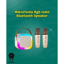 Midas Toptan Home Iki Mikrofonlu Renkli LED Işıklı Karaoke Cihazı
