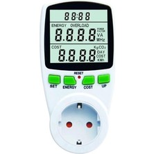 PremiumPort 230V Enerji Tüketim Ölçer Priz, Wattmetre, Pratik ve Güvenilir