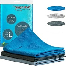 Calperia Mikrofiber Temizlik Bezi Seti: 3 Adet 40X60 cm Cam ve Yüzeyler Için Iz Bırakmayan