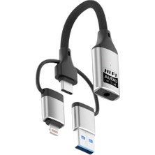İlk El Grup Lightning Type-C USB To Aux ZR1206 Iegtgrs-34
