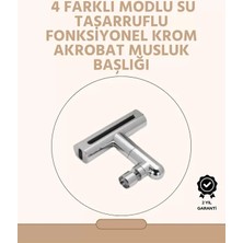 Midas Toptan Home 360° Dönüşlü Su Akışı Başlığı | 4'ü 1 Arada Kullanım