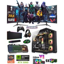 Zeiron Mirage X32 Plus Ryzen 7 5700X 32GB Ram 1TB M.2 Nvme SSD 8GB RTX5060 Sıvı Soğutmalı Dual 24" 180Hz Premium Oyuncu Bilgisayarı