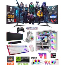 Zeiron Mirage X32 Plus White Ryzen 7 5700X 32GB Ram 1tb M.2 Nvme SSD 8gb RTX4060 Sıvı Soğutmalı Dual 24" 180Hz Premium Oyuncu Bilgisayarı