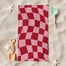 Dama Desenli Plaj Havlusu M88