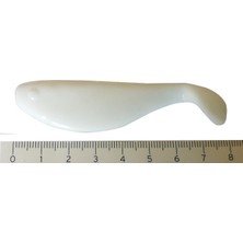 E Life Tasarım Silikon Balık Yem - Savex - 8cm - Beyaz