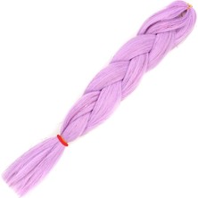 Pileli Store Simli Lila Örgülük Saç 100 Gr.