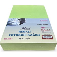 Masis A4 Renkli Fotokopi Kağıdı 500 Lü Açık Yeşil