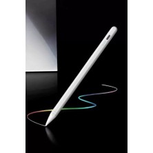 Midas Toptan Home Dokunmatik Kalem Beyaz Şarjlı Yedek Uçlu Android ve Ios Uyumlu