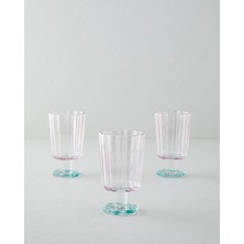 English Home Springtime Cam 3'lü Bardak 280 ml Pembe - Yeşil