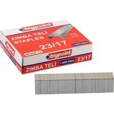 Bigpoint Zımba Teli No:23/17 10'lu Kutu 1000 Adet Kolay Delme Özelliği ile Sarf Malzemeler