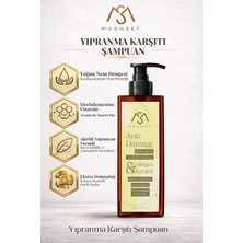 Moonset Yıpranmış Saçlar Için Onarıcı Bakım Kolajen Keratin Içerikli Saç Bakım Şampuanı (400 ml)