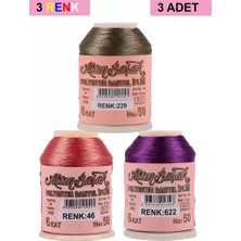 Just Cheap Store 3 Adet Altınbaşak Oya ve Dantel Ipi 20 gr - Royaleks - No: 046 - 622 - 229