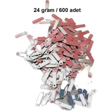 Just Cheap Store Koyu Pembe 15 x 5 mm Dantel Oya Yazma Halhal Abiye Lazer Kesim Pul 600 Adet / 24 Gram