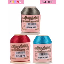 Just Cheap Store 3 Adet Altınbaşak Oya ve Dantel Ipi 20 gr - Royaleks - No: 074 - 696 - 198